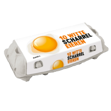 Scharreleieren wit
